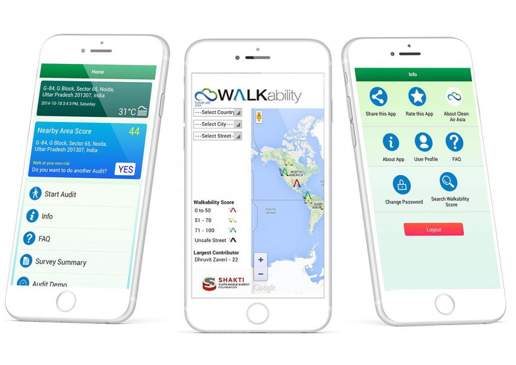 Projects - App Development Pollution Checker und mobile App Entwicklung fur die iOS und Android Plattform.