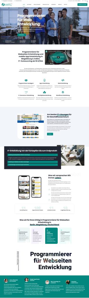 Impressum Programmierer für Webseiten Entwicklung